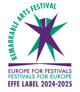 Das EFFE-Label 2024-2025 mit der Aufschrift "Remarkable Arts Festival"